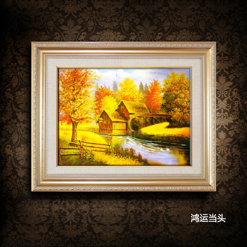 客厅装饰画欧式 简约现代壁灯厂家 饰家宅配软装商城(网络商城)